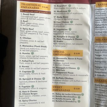 The Crazy Argentinian Empanadas - Menu - Empanadas Near Me - Nutley, New Jersey The Crazy Argentinian Empanadas - Menu - Empanadas Near Me - Nutley, New Jersey