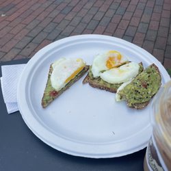 Brown Dog Cafe - Avocado toast with egg