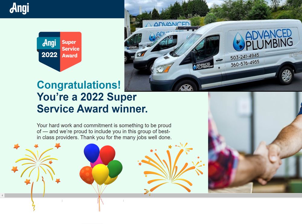 Slide of Advanced Plumbing