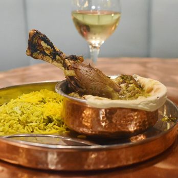Zafron Restaurant - Rhubarb Lamb Shank once pita is put into broth - Persian/Iranian Near Me - Sandy Springs, Georgia Zafron Restaurant - Rhubarb Lamb Shank once pita is put into broth - Persian/Iranian Near Me - Sandy Springs, Georgia