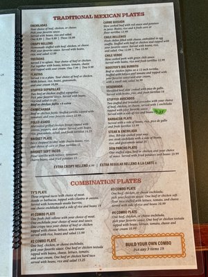 Menu photo 2 Rooster's Vega, TX Menu photo 2 Rooster's Vega, TX