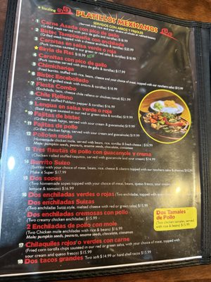 Menu photo 3 Fiesta Mexicana Reno, NV