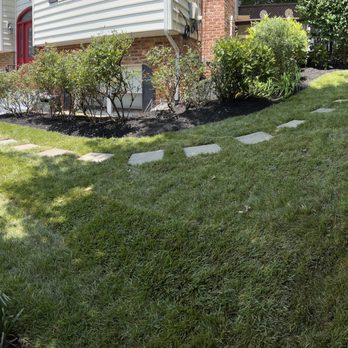 Tenleytown Lawn & Landscape - AFTER: Small side yard wrapping around to front yard. - Landscaping Near Me - Washington, DC, District of Columbia Tenleytown Lawn & Landscape - AFTER: Small side yard wrapping around to front yard. - Landscaping Near Me - Washington, DC, District of Columbia
