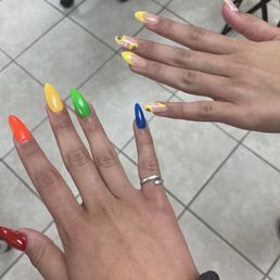 These are the nails me and my sister got