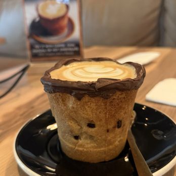 Lucas & Ella - Dirty Chai in chocolate chip cup - Breakfast & Brunch Near Me - Aguadilla, Puerto Rico Lucas & Ella - Dirty Chai in chocolate chip cup - Breakfast & Brunch Near Me - Aguadilla, Puerto Rico
