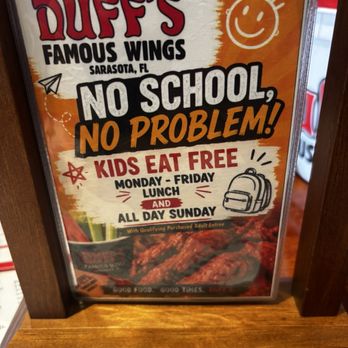 Duff’s Famous Wings - Chicken Wings Near Me - Sarasota, Florida