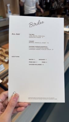 Menu photo 6 Birdee Brooklyn, NY