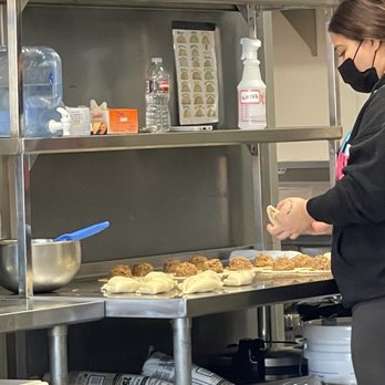 Johnny Pacific - Inside behind the counter, freshly made empanadas - Latin American Near Me - Winnetka, California