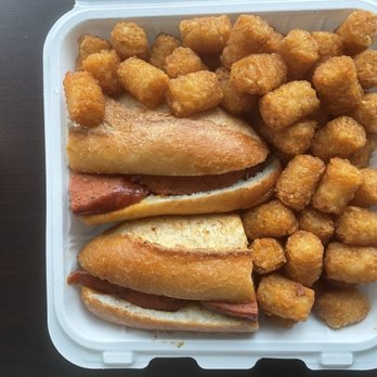Smoked Out BBQ - Hot Link sandwich and tater tots - Food Trucks Near Me - Santa Clara, California Smoked Out BBQ - Hot Link sandwich and tater tots - Food Trucks Near Me - Santa Clara, California