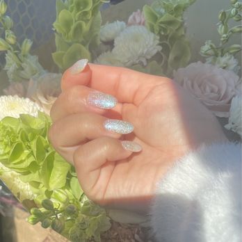Kims Nails - Gel with powered dip rounded  , my own nails 55$ Made by : Hang :) - Nail Salons Near Me - Alameda, California