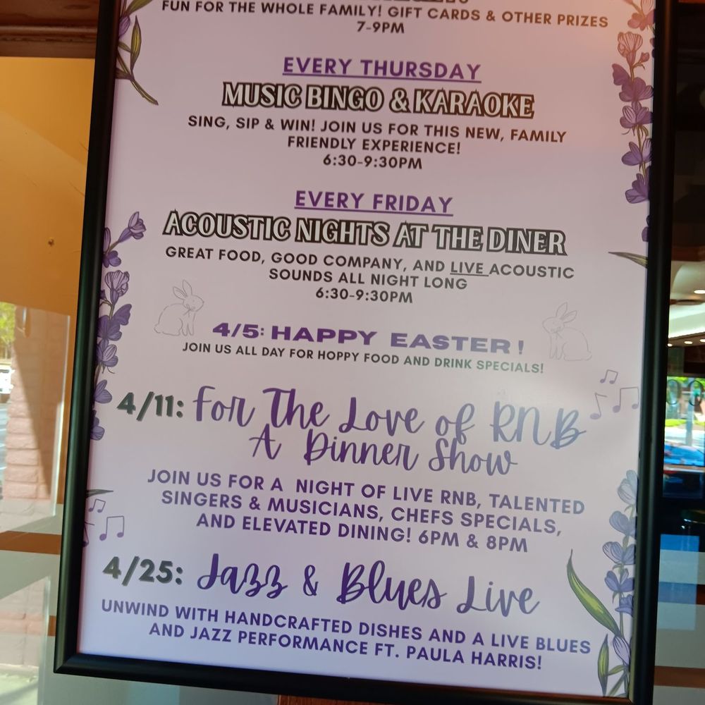 The Diner at Webb Gin - Fun April line up! - Diners Near Me - Snellville, Georgia