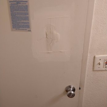 Motel 6 - Back of the bathroom door. High class. - Hotels Near Me - Atascadero, California