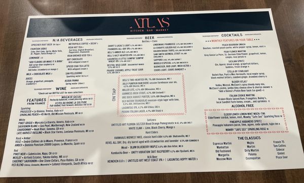 Menu photo 5 Atlas Restaurant & Bar Brooklyn, MI Menu photo 5 Atlas Restaurant & Bar Brooklyn, MI