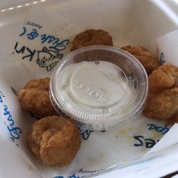 Krispies - Not a lot but for 2.6 pounds this salt and pepper squid is a very tasty snack.