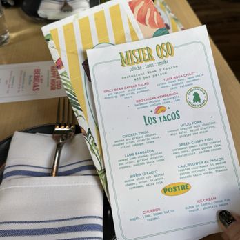 Mister Oso - Restaurant Week menu - Tacos Near Me - Denver, Colorado Mister Oso - Restaurant Week menu - Tacos Near Me - Denver, Colorado