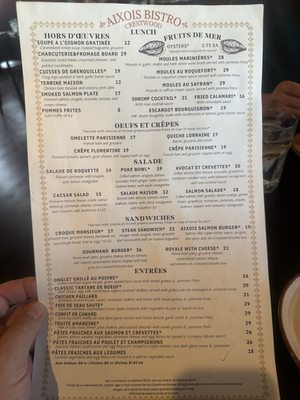 Menu photo 2 Aixois Kansas City, MO