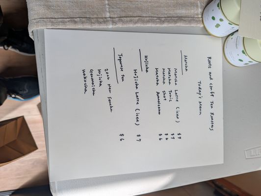 Menu photo 1 Roots & Craft Tea Roasters Oakland, CA