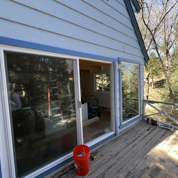TMC Windows & Doors - Main balcony sliding door and main large window out to view the lake - Windows Installation Near Me - Orange, California