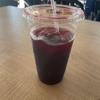 Tacos El Jalisciense - Jamaica agua fresca. I drank some but it was originally filled to the lid - Mexican Near Me - San Jose, California Tacos El Jalisciense - Jamaica agua fresca. I drank some but it was originally filled to the lid - Mexican Near Me - San Jose, California