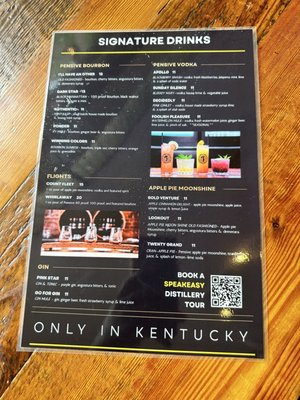 Menu photo 3 Pensive Distilling Newport, KY