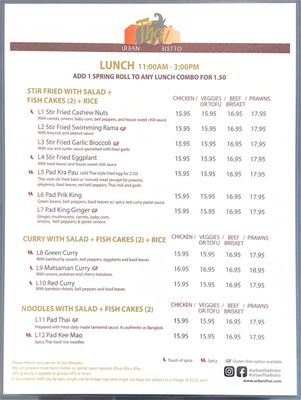 Menu photo 8 Urban Thai Bistro Vancouver, BC Menu photo 8 Urban Thai Bistro Vancouver, BC