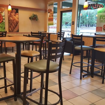 Subway - a view of a restaurant with tables and stools - Sandwiches Near Me - Canyonville, Oregon