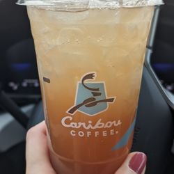 Caribou Coffee - Medium sparkling green tea lemonade with a shot of raspberry