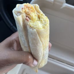 Bacon  breakfast burrito