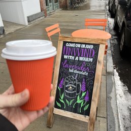 Lavender hot chocolate