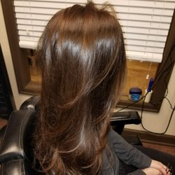 Valaree's Salon - Natural blonde who prefers dark rich color with dimension.