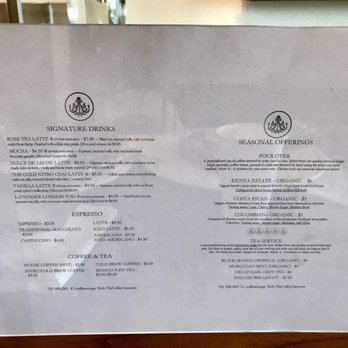 The Coffee Class - Menu - Coffee & Tea Near Me - Las Vegas, Nevada