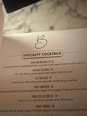 Menu photo 1 Bella Lounge Downey, CA