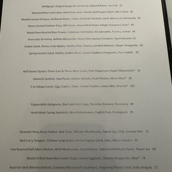 Spago - Menu as of June 2026 - New American Near Me - Las Vegas, Nevada