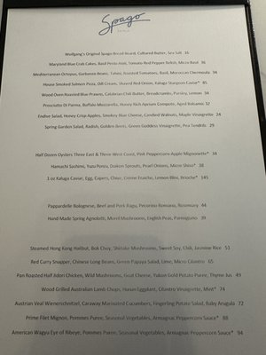 Menu photo 2 Spago Las Vegas, NV Menu photo 2 Spago Las Vegas, NV
