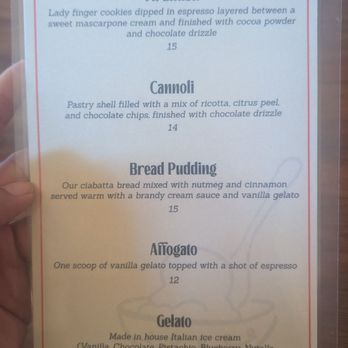 La Parolaccia Osteria - Dessert menu - Italian Near Me - Long Beach, California La Parolaccia Osteria - Dessert menu - Italian Near Me - Long Beach, California