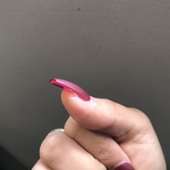 StarLux Nail Lab - Close up of the glue left after I asked her to remove it - Nail Salons Near Me - Whittier, California StarLux Nail Lab - Close up of the glue left after I asked her to remove it - Nail Salons Near Me - Whittier, California