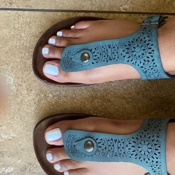 S&S Nails Spa - Pedicure done. Not the greatest toes, I know! Lol but the work and experience was phenomenal and so relaxing! - Nail Salons Near Me - Chino, California