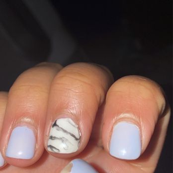 Revamp Nails - Got it done Thursday night and 5 days later this happened twice. Paid $55 for these no chips. - Nail Salons Near Me - Chicago, Illinois Revamp Nails - Got it done Thursday night and 5 days later this happened twice. Paid $55 for these no chips. - Nail Salons Near Me - Chicago, Illinois