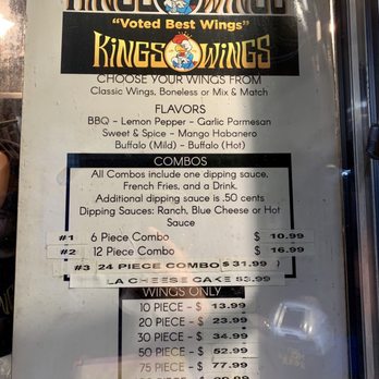 Kings Wings - Menu - Food Trucks Near Me