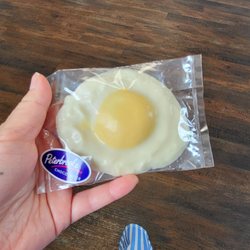 Peterbrooke Chocolatier St. Augustine - White chocolate "fried egg" :)