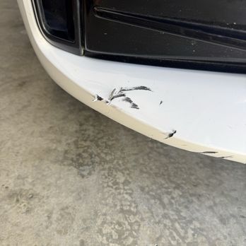 Dings & Dents Gone - Before. Front lower bumper scratches. - Mobile Dent Repair Near Me - stockton, California Dings & Dents Gone - Before. Front lower bumper scratches. - Mobile Dent Repair Near Me - stockton, California