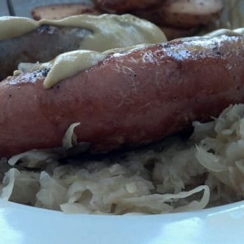 The Breezy - Mixed German Sausage Platter With Sauerkraut - American Near Me - Greenwood Lake, New York