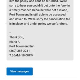 This is the only response I could get from management. They seem to never be in when I called, no matter the time. They must work from home.