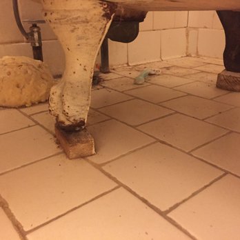 Distinctive Nashville Rentals - Dirty bathroom with last tenant's rusty razor--no cleaning was done in this apartment prior to move in!! - Real Estate Services Near Me