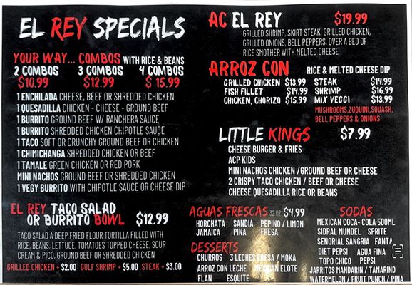 Menu photo 4 El Rey Tacos y Mariscos Stokesdale, NC