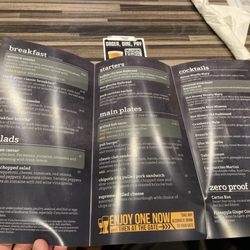 Tap & Pour - Food and cocktail menu
