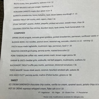 The Treehouse - Menu - New American Near Me - Nashville, Tennessee