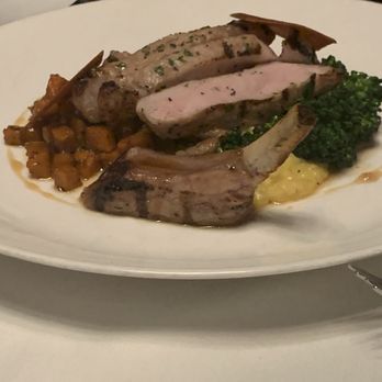 The 1895 Grille - Roasted Center Cut Pork perfectly plated - New American Near Me - Pinehurst, North Carolina The 1895 Grille - Roasted Center Cut Pork perfectly plated - New American Near Me - Pinehurst, North Carolina