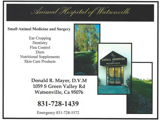 Animal Hospital Of Watsonville 1059 S Green Valley Rd Watsonville Ca Veterinarians Mapquest