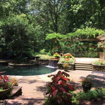 Gibbs Gardens - The pool at the owner's manor - Botanical Gardens Near Me - Ball Ground, Georgia Gibbs Gardens - The pool at the owner's manor - Botanical Gardens Near Me - Ball Ground, Georgia